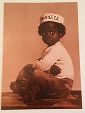 LITTLE RASCALS Buckwheat "injineer" Vintage 4x6 Postcard from the 1980's