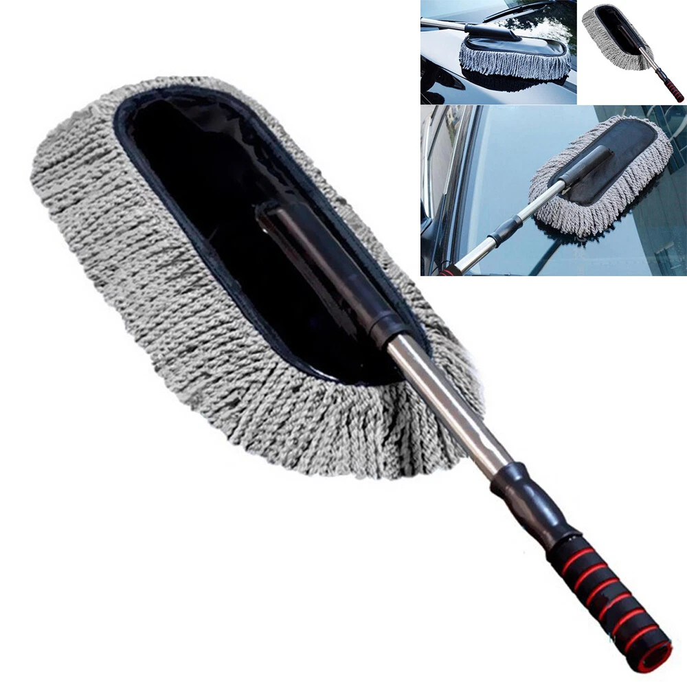 Car Cleaning Wash Brush Dusting Wand Tool Hand Microfiber Duster