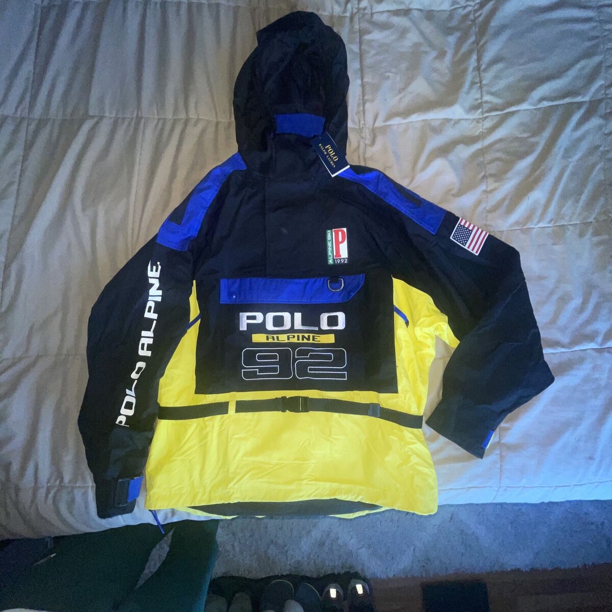 polo ralph lauren alpine 92 Pullover jacket M racing stadium pwing