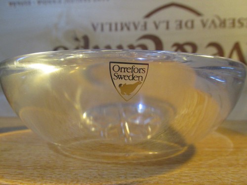 Orrefors Art Glass Sweetie Snowflake Sweden Round Bowl Martti Rytkonen 6573073 - Picture 3 of 4