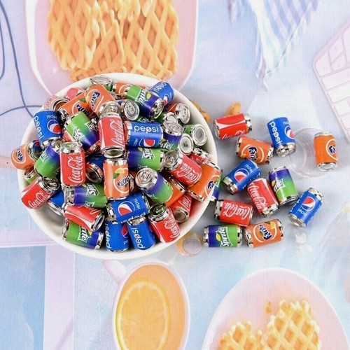 100PC Dollhouse Miniature 1:12 Cola Can Beer Pepsi Soda Drink Canned Bottles - Picture 3 of 12