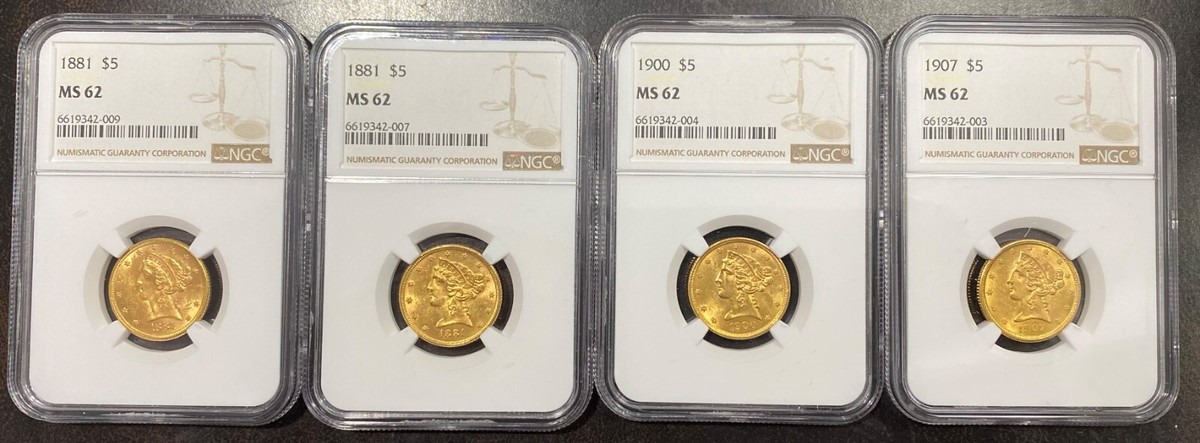1901(M34)一圓銀貨　NGC MS62 MS 62 Graded 1901 Year Morgan US Dollars (1878-1921) for