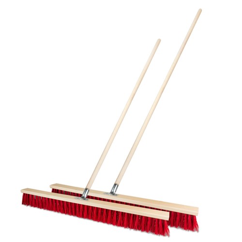 ✅ Straßenbesen 30 - 100cm Breit Besen rot Kehrbesen mit oder ohne Besenstiel - Bild 29 von 36