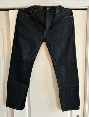Levi Strauss & Co. Men s Blue Denim Jeans 502 Straight Tapered Dark Wash