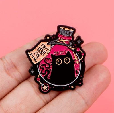 Funny Cat Pin Anstecknadel Fun Katze