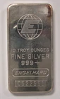 10oz .999 Fine Silver Engelhard Bar