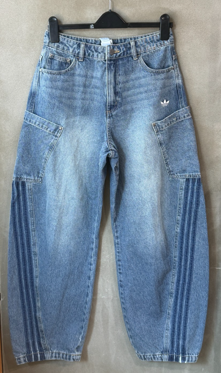 adidas Originals Denim Pants Women's Sports Casual Lifestyle Jeans