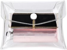 4Pcs Mini PVC Makeup Bag Small Clear Plastic Cosmetic Organizer Bag Pouch wit...
