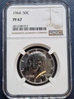 1964 Kennedy Proof Half Dollar 50c Silver Graded NGC PF67 #98595