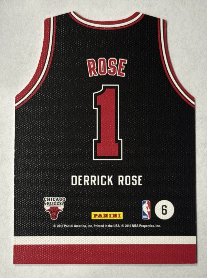 2010-11 Panini Threads Team Threads Away Derrick Rose #6 Ungraded - Image 2 of 2