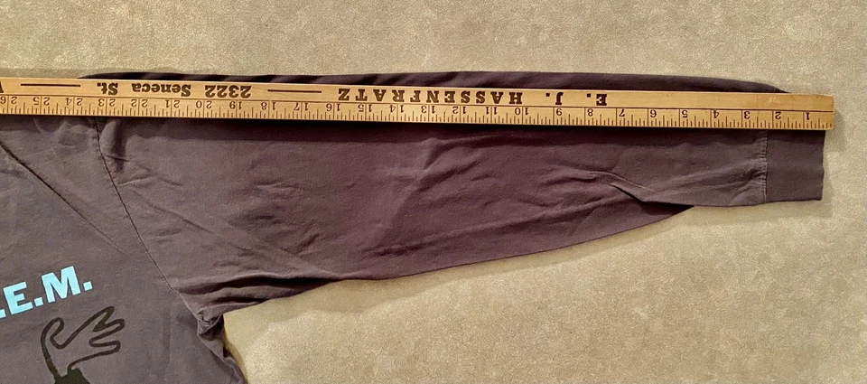 Camisa De Colección REM 2004 Gira de Conciertos Manga Larga Siglo XXI Gato Ladrón Gráfico Foto 4 de 4