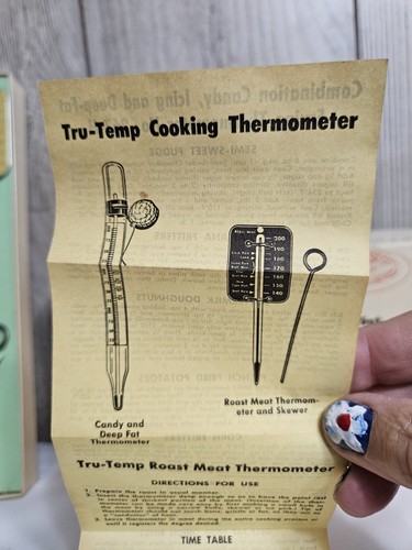 TCA Cooking-Aid Set 201, BASTER, THERMOMETERS 267-H & 291, PIERCING SKEWER, 1950 - Bild 8 von 16