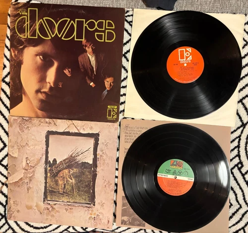 Lot of 2 LP's LED ZEPPELIN IV  1971 SD-7208 - Doors Self Titled EKS 74007