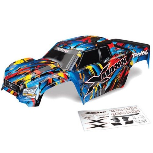 TRAXXAS BODY, X-MAXX, ROCK N' ROLL (PAINTED, DECALS APPLIED) - 38-7711T - Picture 1 of 1