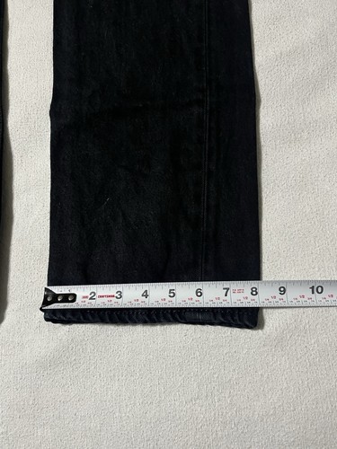 Levis 501 Mens 32x30 Button Fly Black Denim Straight Jeans - Picture 2 of 8