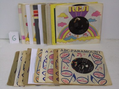 Paul Anka Lot Of 20 - 45 RPM Records