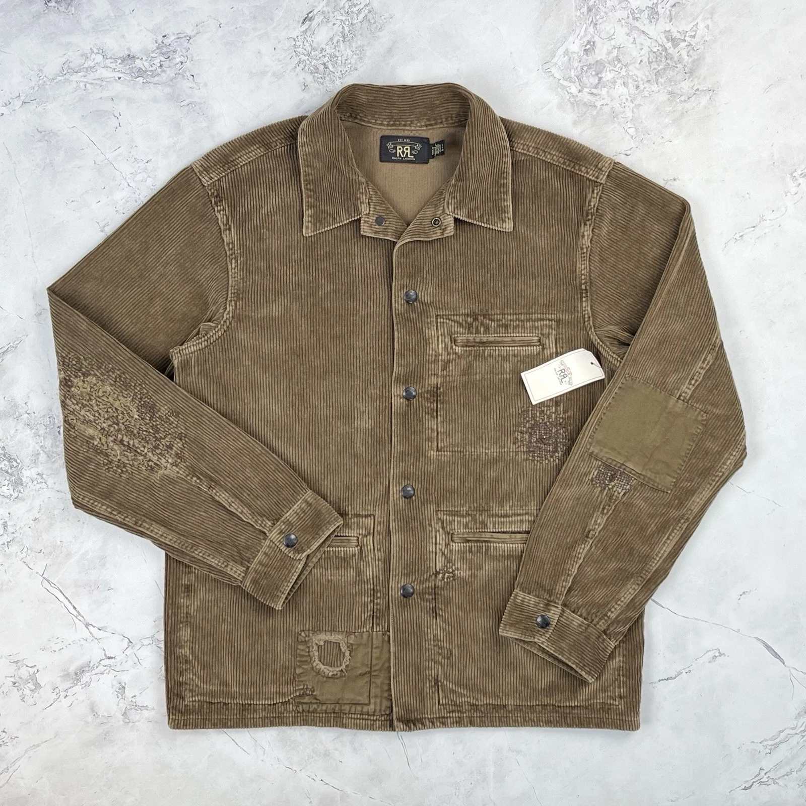 RRL Ralph Lauren ‘Eastwood’ Brown Distressed Corduroy Jacket Size Small S *BNWT*
Opens in a new wind