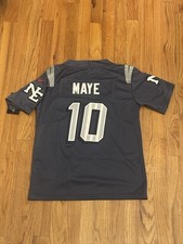 Drake Maye 10 NE Storm Blue Patriots KIDS Jersey YOUTH MEDIUM Stitched Jersey