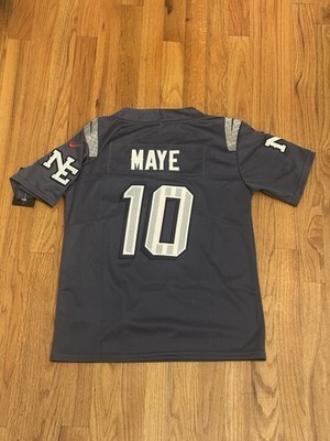 Drake Maye #10 NE Storm Blue Patriots KIDS Jersey YOUTH MEDIUM Stitched Jersey