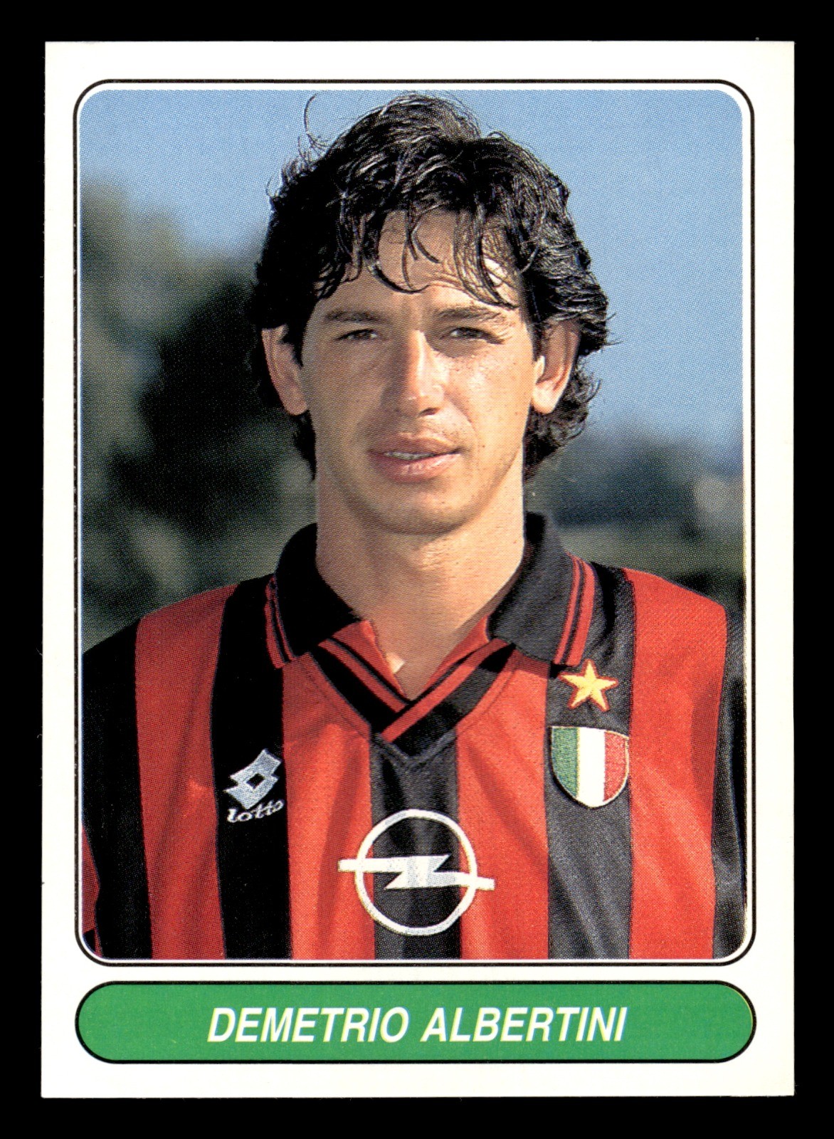 Tematica Milan - Demetrio Albertini Base Panini European Football Stars 52 NM