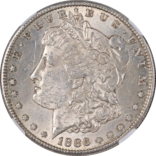 1886-S Morgan Silver Dollar CAC Sticker NGC MS62 Nice Eye Appeal Nice Strike