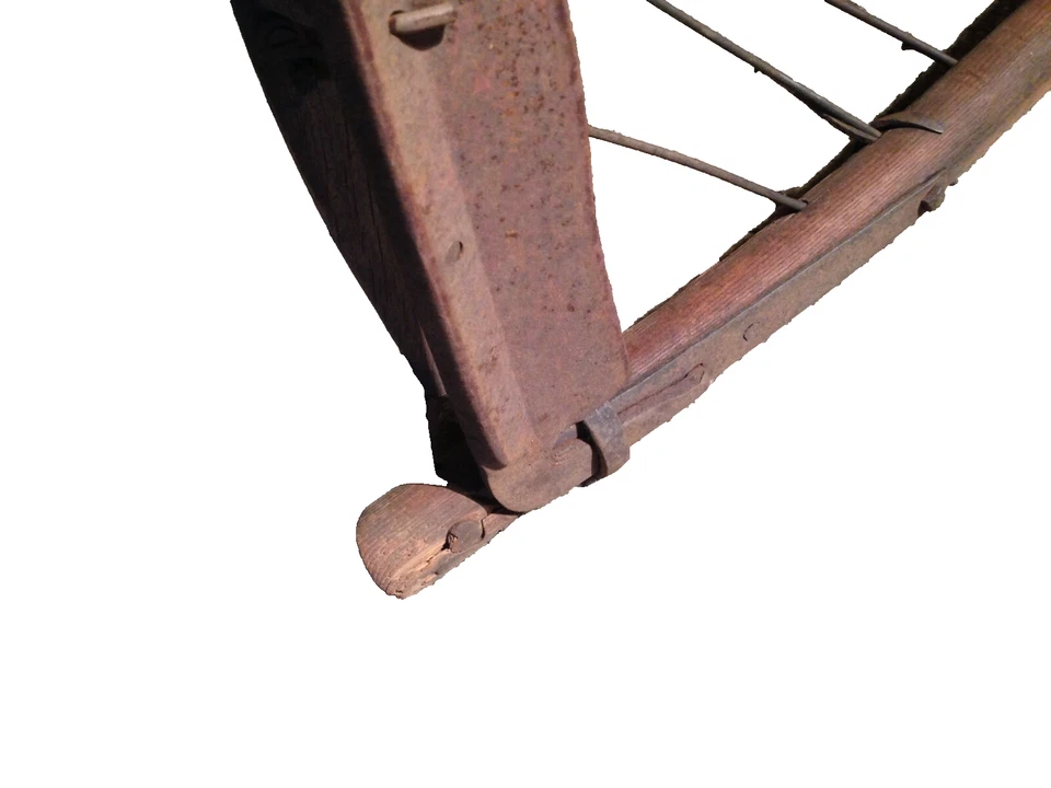 ANTIQUE BARN FARM HAY GRAIN CRADLE SCYTHE LARGE WALL CEILING DECOR - Image 3 of 4