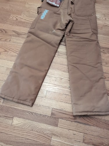 Salopette canard vintage Carhartt Arctic doublée couette marron R03 - Taille 32x32 - Photo 7/12