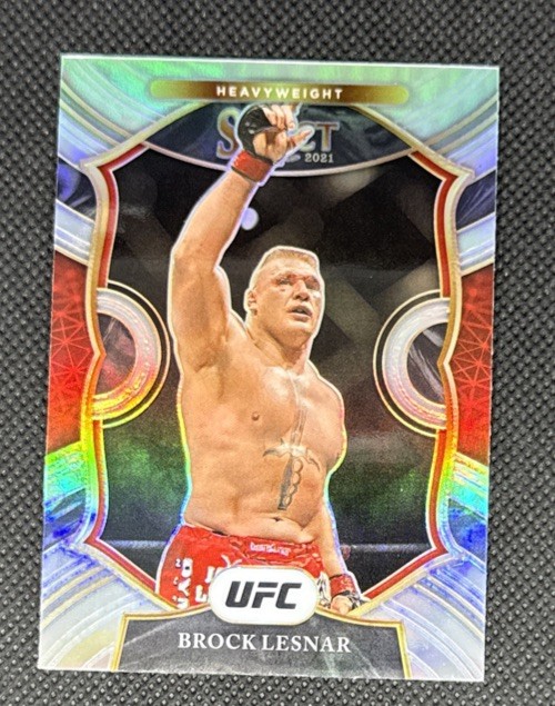 2021 Panini Select UFC Concourse Silver Prizm Brock Lesnar #18