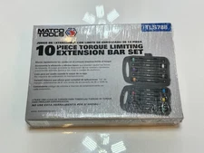 NEW Matco Tools TLS788 10 Piece 1/2" Drive Torque Limiting Extension Bar Set NOS