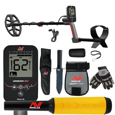 Minelab VANQUISH 360 Metal Detector Bundle with Pro-find 35 and Adventure Pack