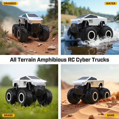 Cybertruck RC Car Kids Toys for Ages 6+, Remote Control Car Waterproof Monste... - Picture 3 of 7