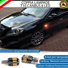 COPPIA LAMPADE FRECCE LED LATERALI LANCIA DELTA III T10 CANBUS NO ERRORE