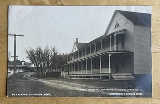 F.M. Atkin RPPC Hotel Da’Ko’Ta Looking West At Hunters Hot Springs Montana