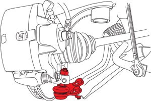 SPC for 2016+ Honda Civic Front Adjustable Lower Ball Joint (-1.0 deg) (Does Not - Picture 2 of 5