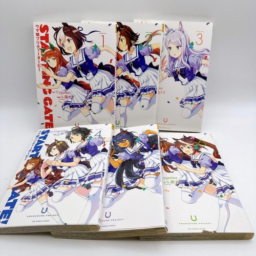 Uma Musume Pretty Derby Starting Gate Vol.1-6 Complete Manga Set Japan