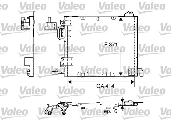 Valeo 817506 Kondensator, Klimaanlage FÜR Opel Vauxhall-image