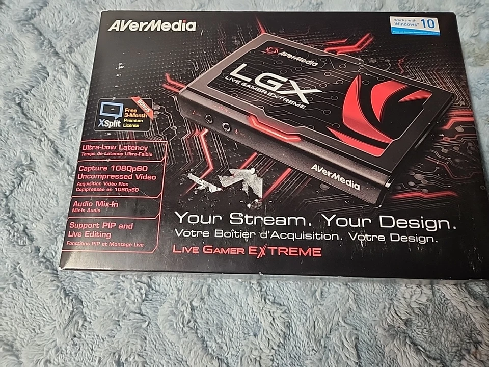 AVerMedia LGX Live Gamer Extreme GC550 Capture Card for PS3 Includes Two Cords - Image 2 of 4