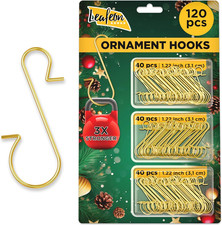 120 Pack Christmas Ornament Hooks   Great Xmas Ornament Hangers for Christmas Tr