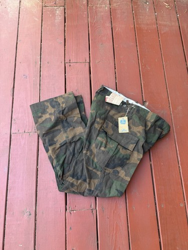 NOS VINTAGE Charles Daly Woodland Camo Hot Weather Military Pants Mens XL 40x32 - Picture 1 of 6