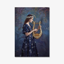 Song of the Stars – Celestial Giclée Print | Dreamy Fantasy Art | A4 or A3 | UK