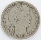 VG+ 1910 S Barber Half Dollar