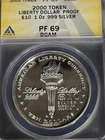 2000, 2003 TYPE 1, 2003 TYPE 2 & 2004 ANACS PF69 DCAM 1OZ NORFEDS 4 OUNCES TOTAL