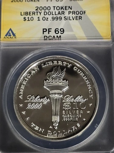 2000, 2003 TYPE 1, 2003 TYPE 2 & 2004 ANACS PF69 DCAM 1OZ NORFEDS 4 OUNCES TOTAL