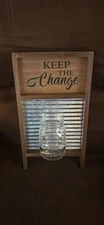Keep The Change, Washboard With Mason Jar