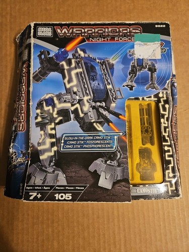 Vintage Mega Bloks Warriors Night Force Gebäude Spielzeug Eclipse N-017 #9522