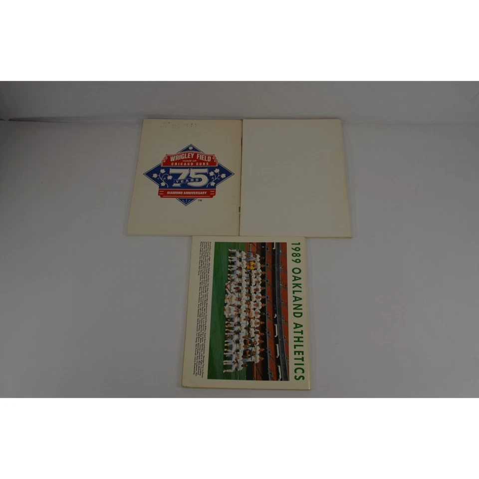 Postseason Information/Media Guides 1987 89 Cubs Giants Athletics Baseball MLB - Image 3 of 4