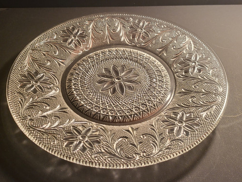 Vintage INDIANA GLASS~Clear Sandwich DINNER PLATE/S 10 1/4” Nice - Picture 1 of 7