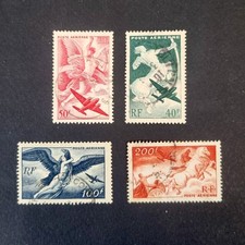 France 1946/47 Poste Aérienne - # PA 16 à 19 - Mythologie