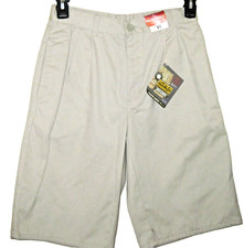 OLD NAVY-BoysSuper Khaki Shorts Size 16-Pleated-Adj.Waist-Fights Stains-New Tags