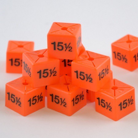 50 NEW SIZE CUBES FOR GARMENT CLOTHES MARKER PACK FOR HANGER SIZE DISPLAY - Picture 25 of 52